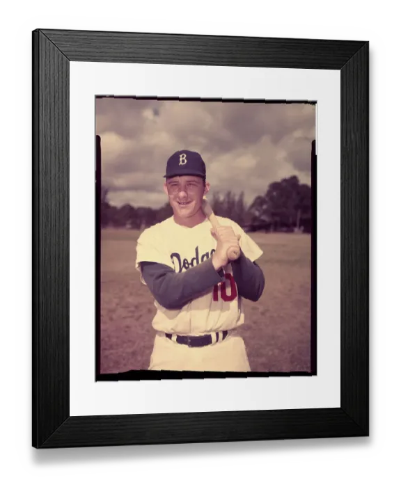 Framed Print : Portrait of Brooklyn Dodger Rube Walker Framed Print : Portrait of Brooklyn Dodger Rube Walker