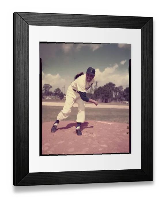 Framed Print : Portrait of Brooklyn Dodger Don Newcombe Framed Print : Portrait of Brooklyn Dodger Don Newcombe