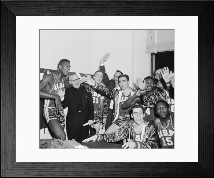 Framed Print : University of California Basketball Team