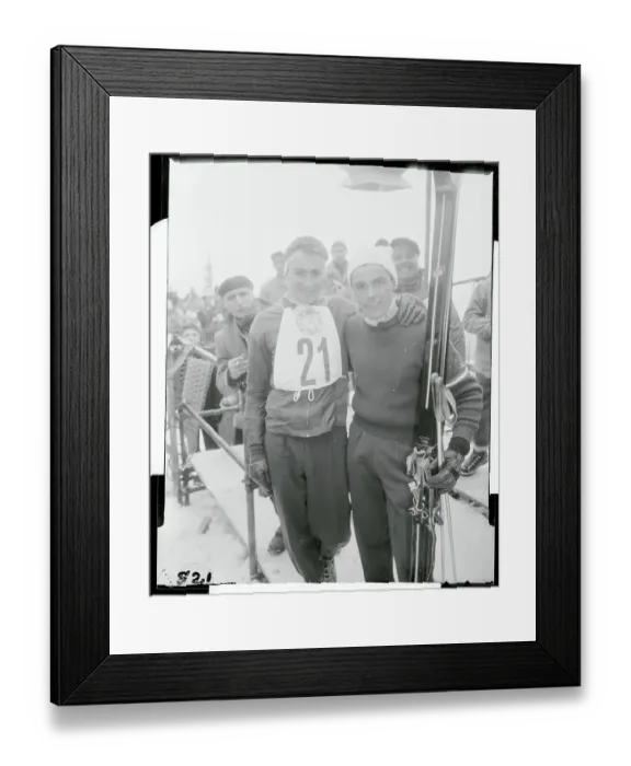 Framed Print : Portrait of Brooks Dodge and Chick Igaya After Race Framed Print : Portrait of Brooks Dodge and Chick Igaya After Race