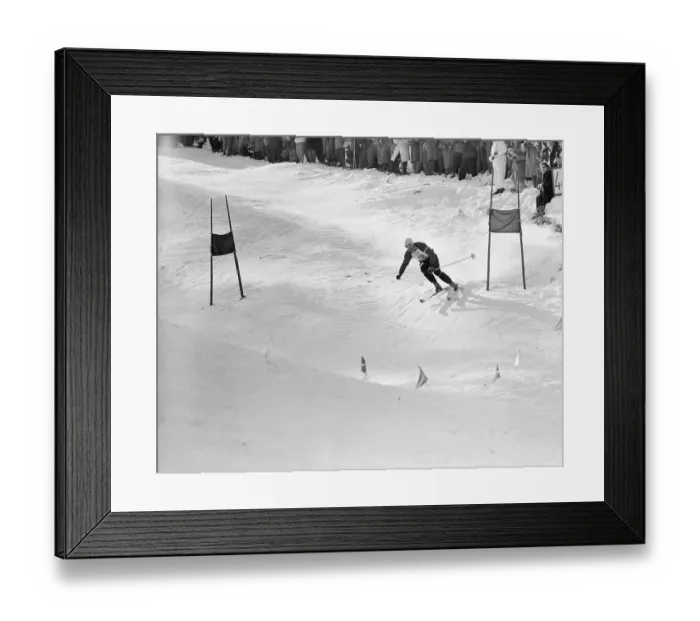 Framed Print : Toni Sailer Skiing Framed Print : Toni Sailer Skiing