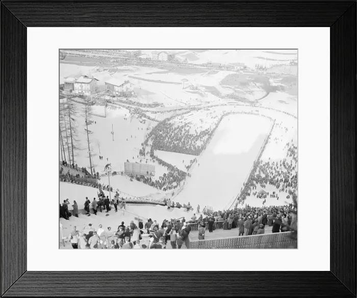 Framed Print : View of Ski Jump at Winter Olympics Framed Print : View of Ski Jump at Winter Olympics