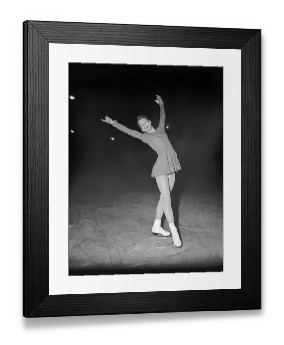 Framed Print : United States Olympian Figure Skater Carol Heiss Performing at Winter Olympics Framed Print : United States Olympian Figure Skater Carol Heiss Performing at Winter Olympics