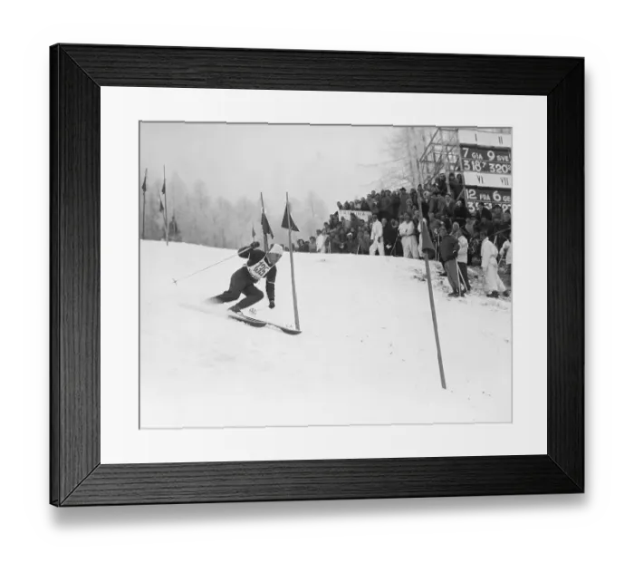 Framed Print : Tony Sailer Skiing Men's Special Slalom Framed Print : Tony Sailer Skiing Men's Special Slalom