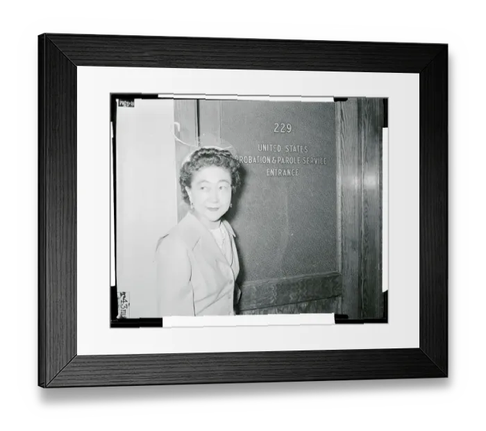 Framed Print : Portrait of Iva Toguri D'Aquino Framed Print : Portrait of Iva Toguri D'Aquino