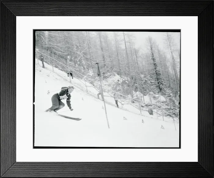 Framed Print : Regina Schopf Skiing Framed Print : Regina Schopf Skiing
