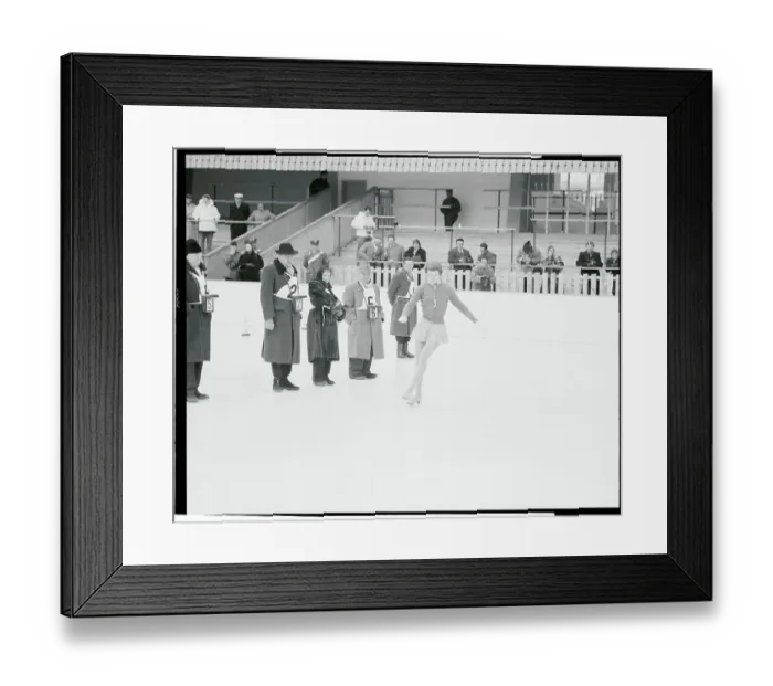 Framed Print : View of Tenley Albright Figure Skating Framed Print : View of Tenley Albright Figure Skating