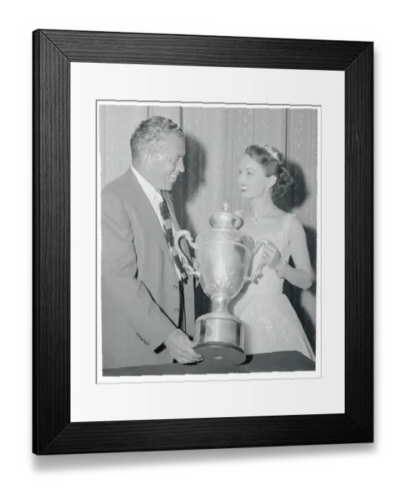 Framed Print : Ed Sullivan Presenting Award to Ann Blyth Framed Print : Ed Sullivan Presenting Award to Ann Blyth