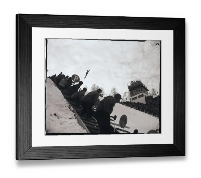 Framed Print : Yruiy Moschkin During Ski Jump Framed Print : Yruiy Moschkin During Ski Jump