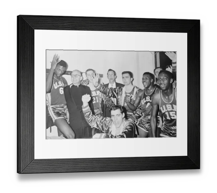 Framed Print : University of San Francisco Basketball Team Framed Print : University of San Francisco Basketball Team