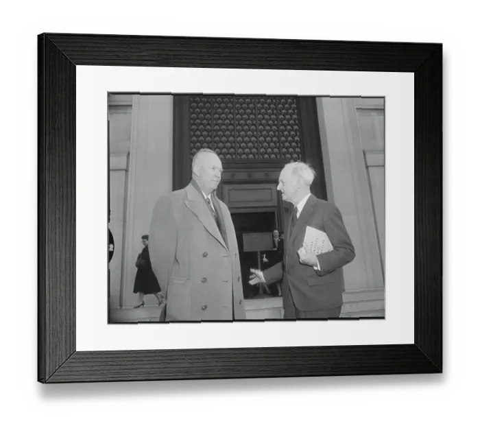 Framed Print : President Eisenhower Talking to David Finley Framed Print : President Eisenhower Talking to David Finley