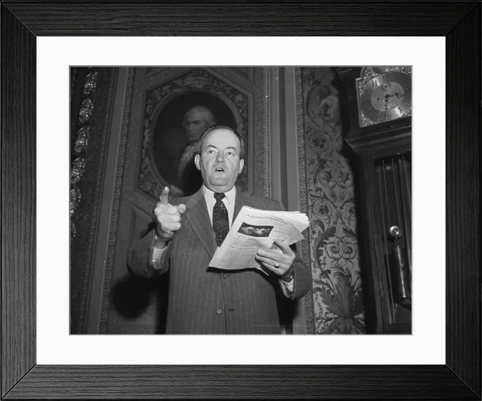 Framed Print : Senator Hubert Humphrey Framed Print : Senator Hubert Humphrey