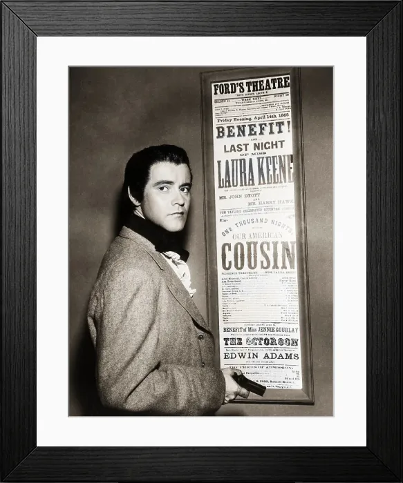 Framed Print : Jack Lemmon as John Wilkes Booth Framed Print : Jack Lemmon as John Wilkes Booth