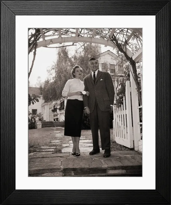 Framed Print : Clark and Kay Gable Standing in Archway Framed Print : Clark and Kay Gable Standing in Archway
