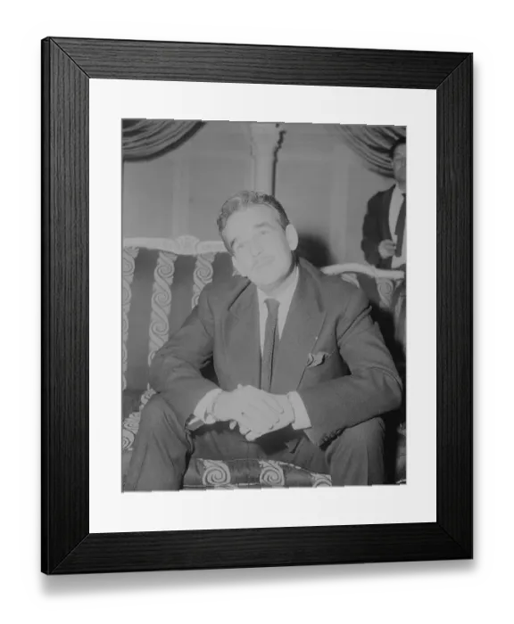 Framed Print : Portrait of Prince Rainier III Framed Print : Portrait of Prince Rainier III