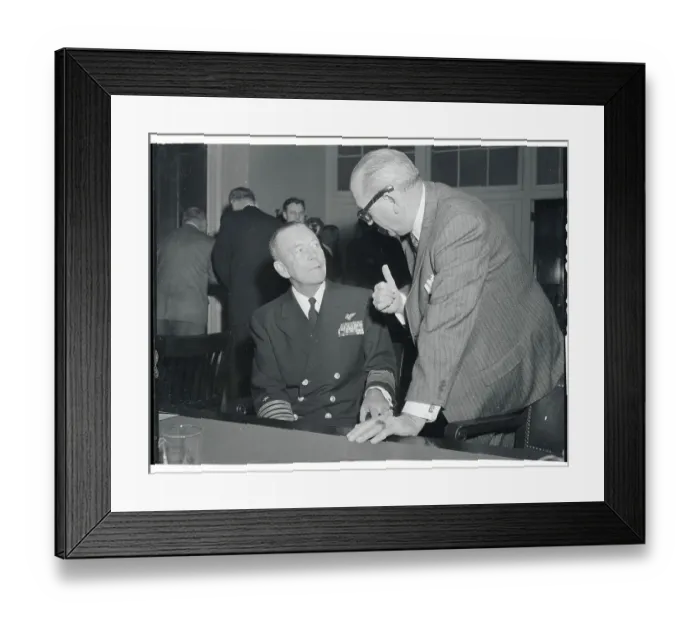 Framed Print : Portrait of Arthur Radford and Edward Heber Framed Print : Portrait of Arthur Radford and Edward Heber