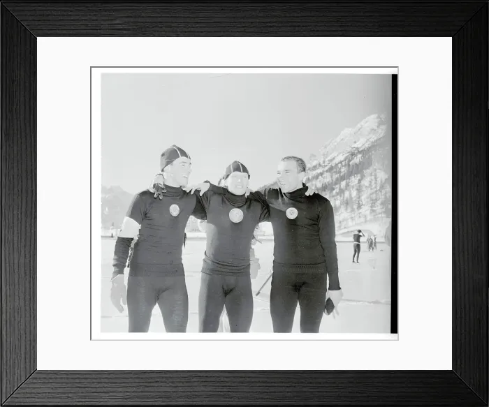Framed Print : Soviet Skaters Posing at Olympic Practice Session Framed Print : Soviet Skaters Posing at Olympic Practice Session