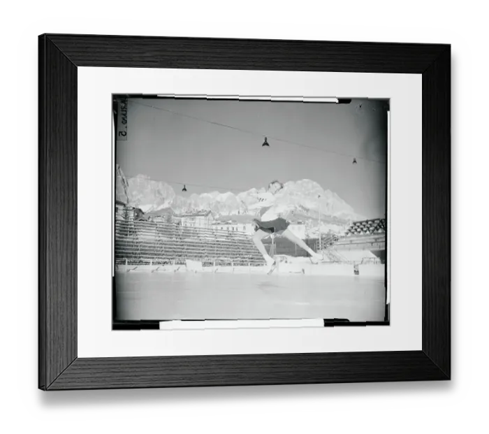 Framed Print : Carol Heiss Practicing for Olympic Games Framed Print : Carol Heiss Practicing for Olympic Games