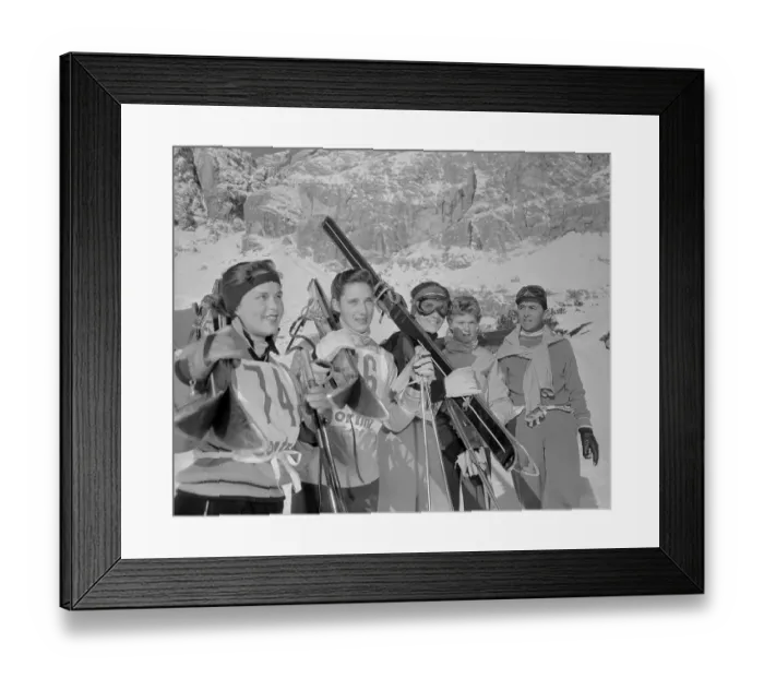 Framed Print : Members of the Olympic Ski Team Framed Print : Members of the Olympic Ski Team