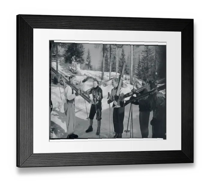 Framed Print : Members of the Canadian Ski Team Framed Print : Members of the Canadian Ski Team