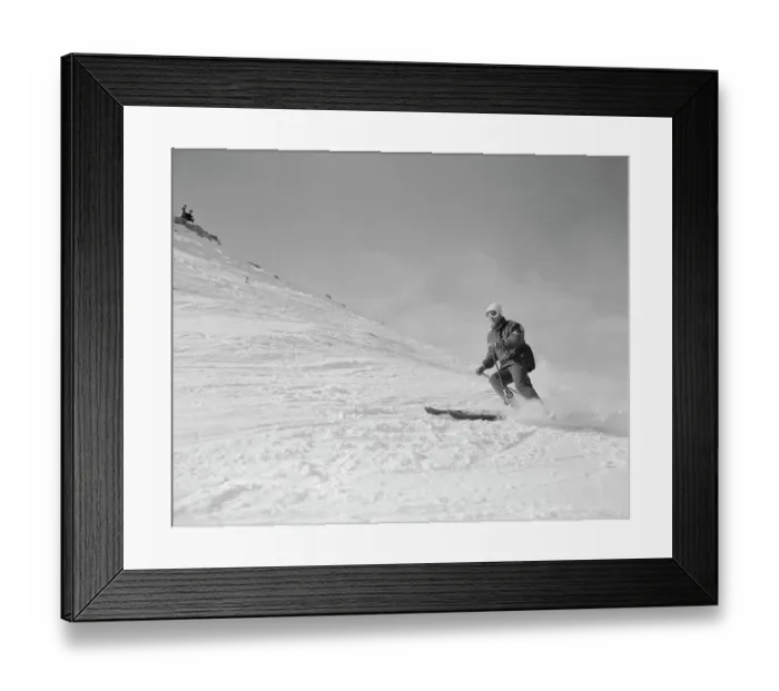 Framed Print : Josl Rieder Skiing Framed Print : Josl Rieder Skiing