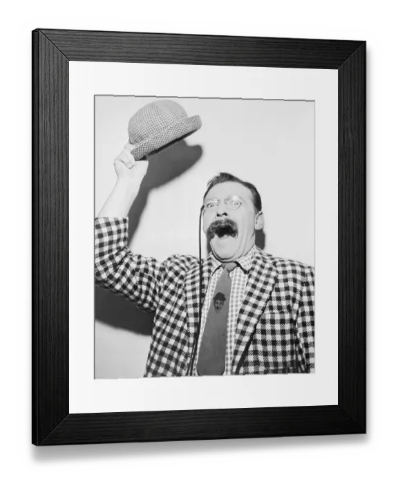 Framed Print : Pinky Lee Imitating Teddy Roosevelt Framed Print : Pinky Lee Imitating Teddy Roosevelt