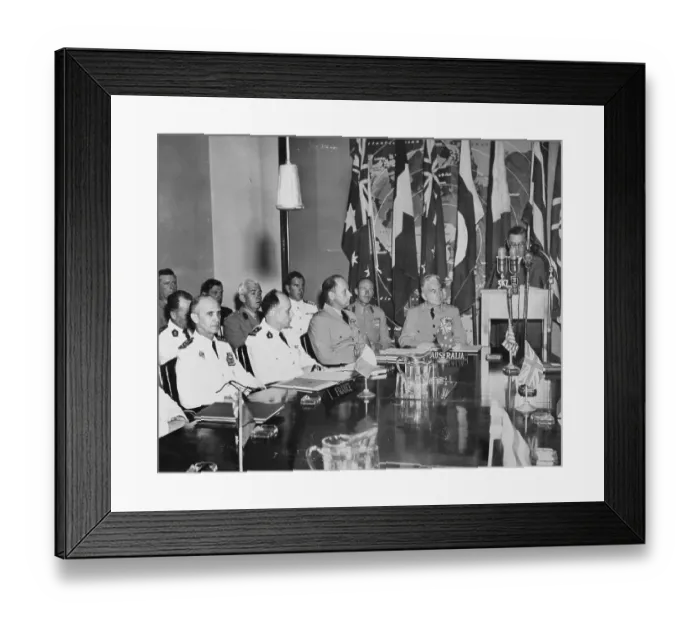 Framed Print : Sir Philip McBridge and Sir John McCauley at SEATO Meeting Framed Print : Sir Philip McBridge and Sir John McCauley at SEATO Meeting