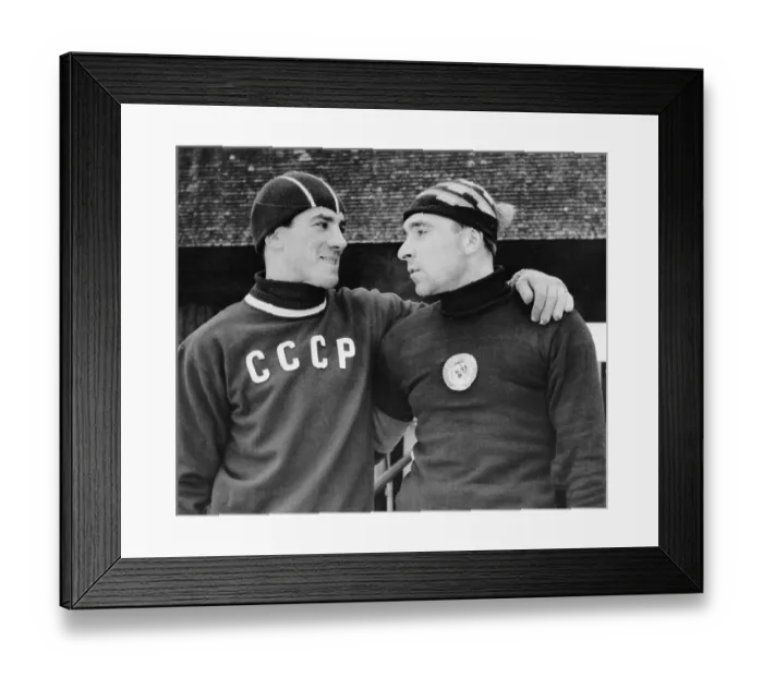 Framed Print : Portrait of Rafael Gratsch and Eugenev Grishin Framed Print : Portrait of Rafael Gratsch and Eugenev Grishin