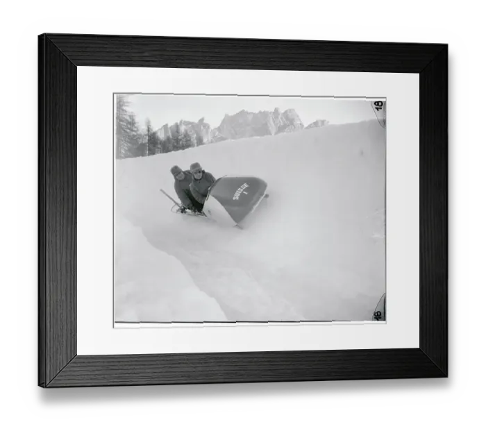 Framed Print : Swiss Bobsledder Max Kapus Framed Print : Swiss Bobsledder Max Kapus