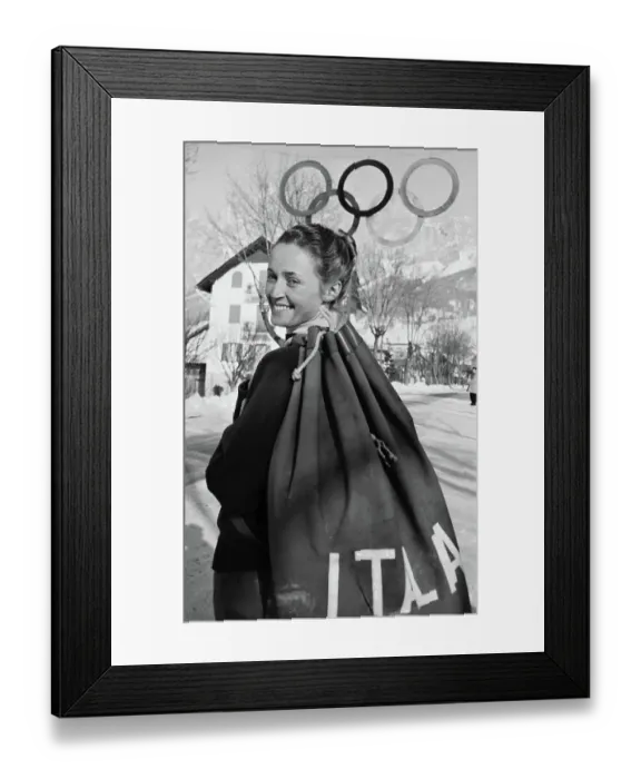 Framed Print : Portrait of Giuliana Chenal Minuzzo Framed Print : Portrait of Giuliana Chenal Minuzzo