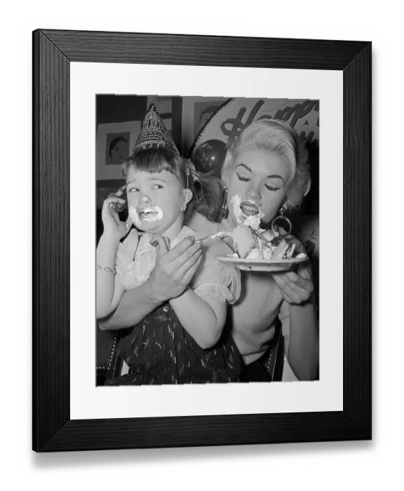 Framed Print : Jayne Mansfield and Jayne Marie Framed Print : Jayne Mansfield and Jayne Marie