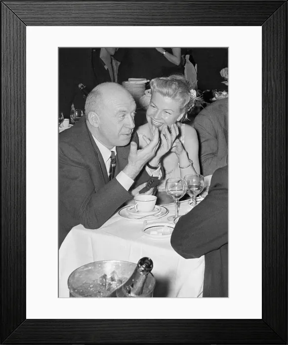 Framed Print : Otto Preminger and Anne-Marie Mersen Framed Print : Otto Preminger and Anne-Marie Mersen