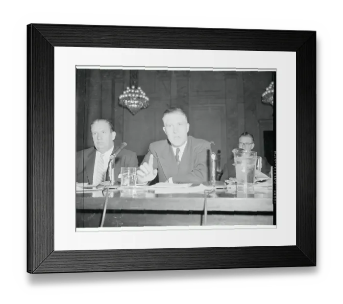 Framed Print : George Romney Speaking to Senate Commerce Subcommittee Framed Print : George Romney Speaking to Senate Commerce Subcommittee