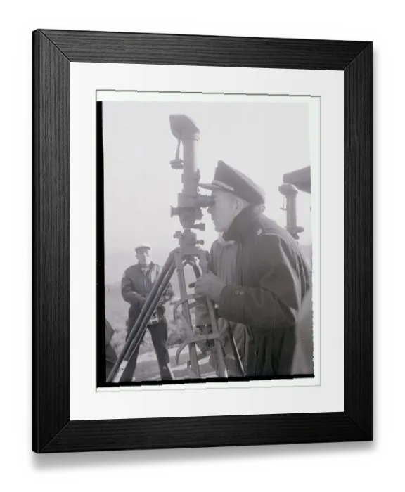 Framed Print : Admiral Arthur W. Radford Looking Through Binoculars Framed Print : Admiral Arthur W. Radford Looking Through Binoculars