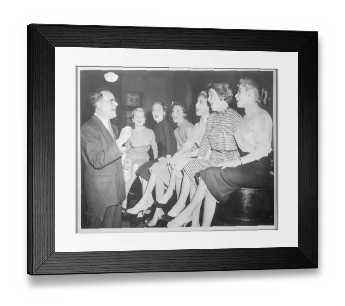 Framed Print : Benny Goodman Auditions Female Vocalists Framed Print : Benny Goodman Auditions Female Vocalists
