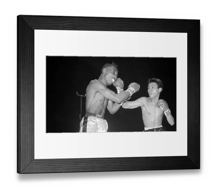 Framed Print : Flash Elorde and Sandy Saddler Boxing Framed Print : Flash Elorde and Sandy Saddler Boxing