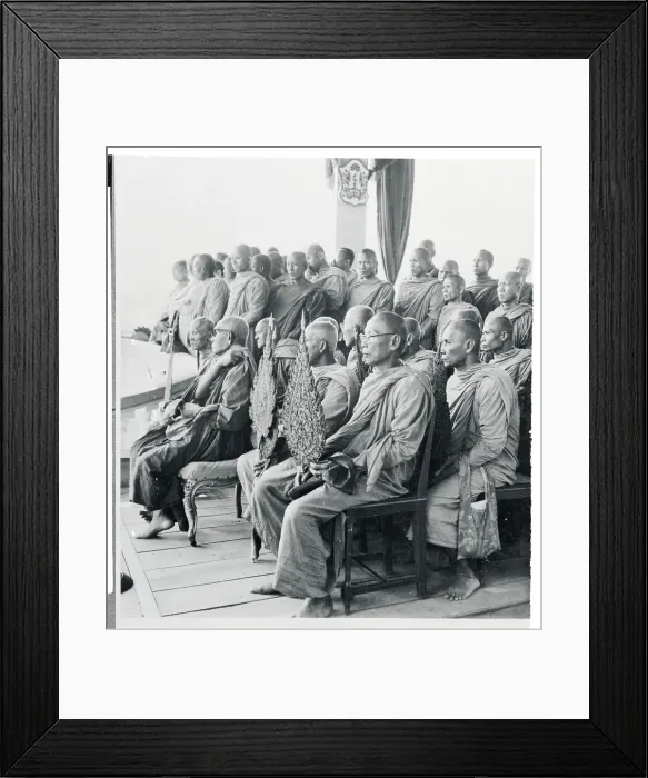 Framed Print : Buddhist Monks Praying Framed Print : Buddhist Monks Praying