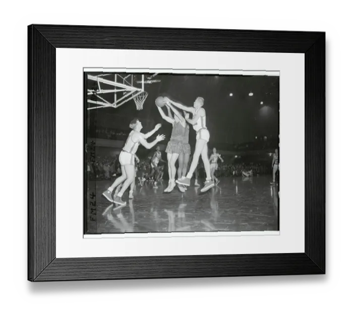 Framed Print : Jack Twyman Grabbing a Rebound Framed Print : Jack Twyman Grabbing a Rebound
