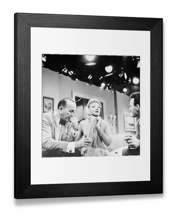 Framed Print : Noel Coward with Claudette Colbert and Charles Russel Framed Print : Noel Coward with Claudette Colbert and Charles Russel