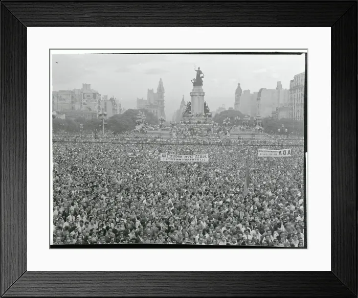 Framed Print : View of Mass Town Meeting in Buenos Aires Framed Print : View of Mass Town Meeting in Buenos Aires