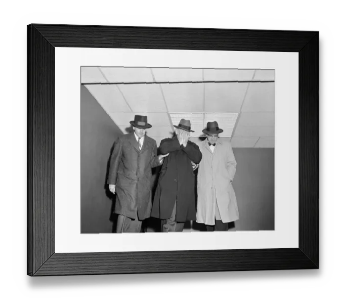 Framed Print : People Escorting Michael Geagan Framed Print : People Escorting Michael Geagan