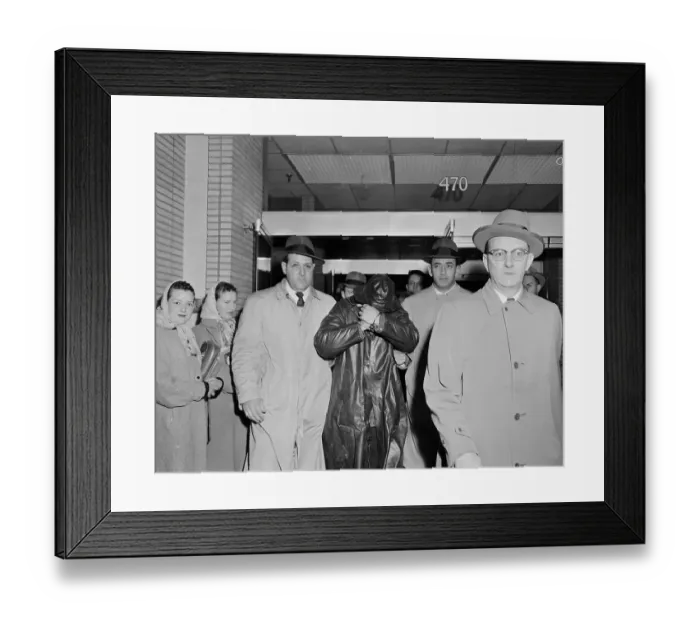 Framed Print : People Escorting Joseph McGinnis Framed Print : People Escorting Joseph McGinnis