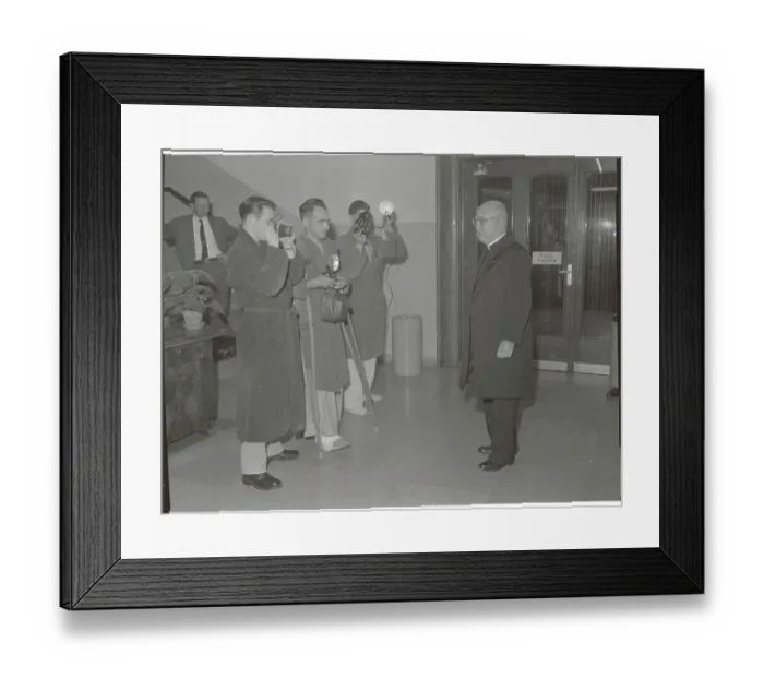 Framed Print : Soldiers Taking Pictures of Cardinal Spellman Framed Print : Soldiers Taking Pictures of Cardinal Spellman