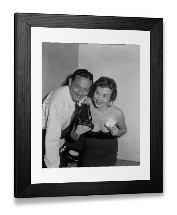 Framed Print : Portrait of Dee Dee Thomas and Frederick Mellinger Framed Print : Portrait of Dee Dee Thomas and Frederick Mellinger