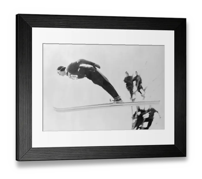 Framed Print : Andreas Dascher Performing a Ski Jump Framed Print : Andreas Dascher Performing a Ski Jump