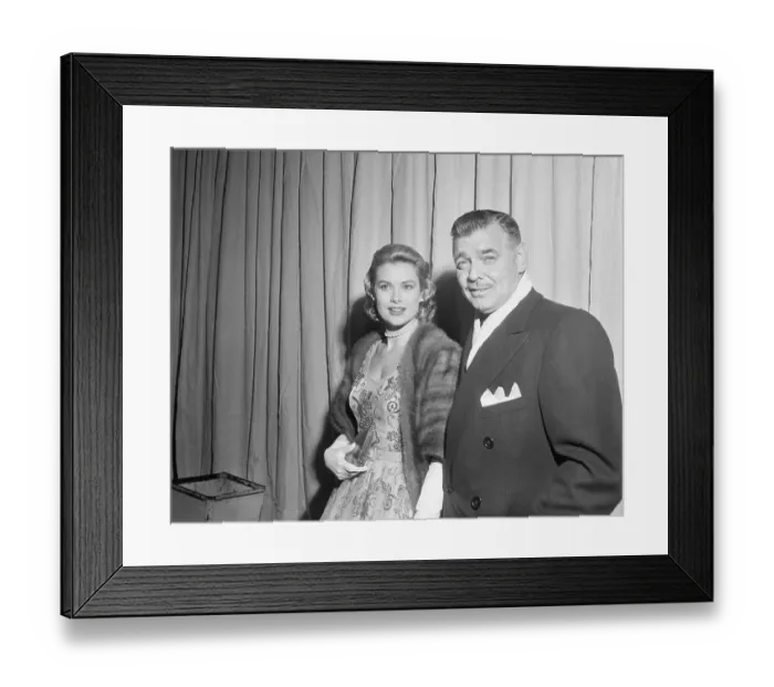 Framed Print : Clark Gable Anf Grace Kelly Framed Print : Clark Gable Anf Grace Kelly
