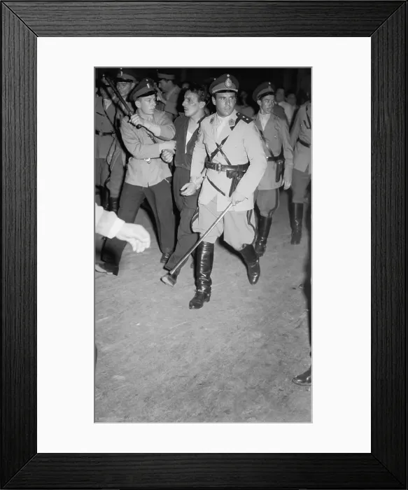 Framed Print : Police Arresting Peronista During Mass Meeting Framed Print : Police Arresting Peronista During Mass Meeting