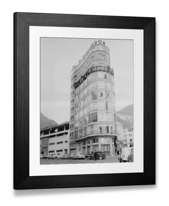 Framed Print : Exterior View of El Espectador Building Framed Print : Exterior View of El Espectador Building