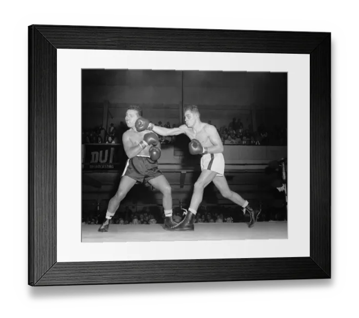 Framed Print : Ray Portilla and Carlos Ortiz Boxing Framed Print : Ray Portilla and Carlos Ortiz Boxing