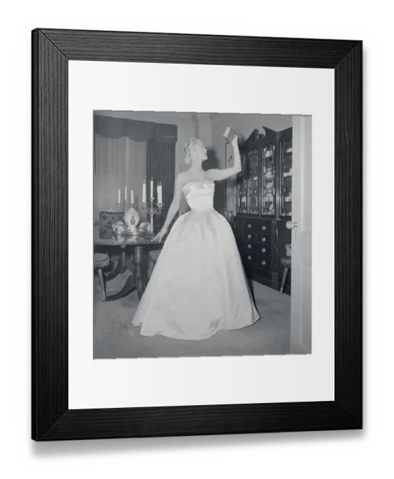 Framed Print : Melissa Weston in Gown Framed Print : Melissa Weston in Gown